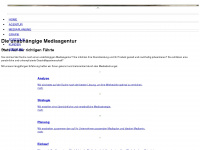 mediadschungel.ch Webseite Vorschau