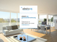 adeptra.ch Webseite Vorschau