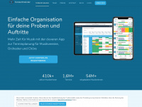 konzertmeister.app Webseite Vorschau