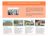 uebernachtung-elbsandsteingebirge.de Webseite Vorschau