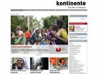 kontinente.org Webseite Vorschau
