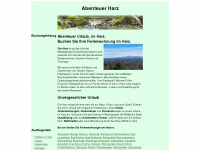 abenteuer-harz.com Webseite Vorschau