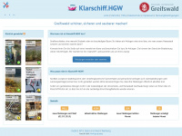 klarschiff-hgw.de Webseite Vorschau