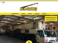 aca-cranes.com Webseite Vorschau