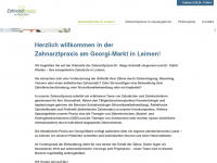 zahnaerzte-georgimarkt.de Webseite Vorschau