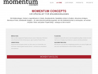 momentum-concepts.at Webseite Vorschau