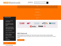 medelektronik.cz Webseite Vorschau