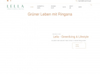 lella-greenliving.de Webseite Vorschau
