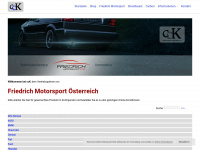 friedrich-motorsport.at Webseite Vorschau