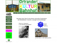ortrander-kulturbahnhof.de Webseite Vorschau
