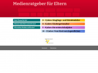 medienratgeber-fuer-eltern.de Webseite Vorschau
