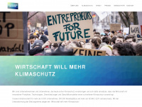 entrepreneurs4future.de Webseite Vorschau