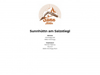 sunnhuettn.at Webseite Vorschau