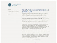 palliativmedizinischer-konsiliardienst-bielefeld-gbr.de Webseite Vorschau