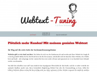 webtext-tuning.de Webseite Vorschau