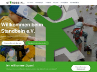 standbein-ev.com Webseite Vorschau