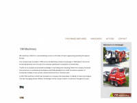 vm-machinery.com Webseite Vorschau