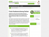 private-krankenversicherung-rechner.com Webseite Vorschau