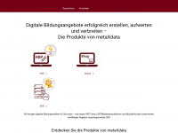 metaxdata.eu Webseite Vorschau