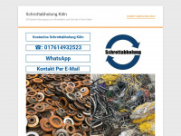 schrottabholung-koeln.de.rs Webseite Vorschau