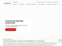 cslbehring.fi Webseite Vorschau