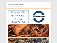 schrottabholung-bielefeld.de.rs Webseite Vorschau