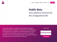 publicbeta.ch Webseite Vorschau