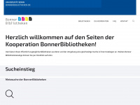 bonnerbibliotheken.de Webseite Vorschau