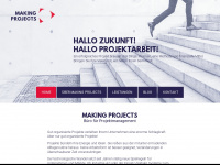 making-projects.de Webseite Vorschau