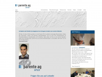 parenteag.ch Webseite Vorschau