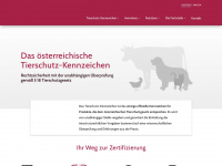 tierschutzkonform.at Webseite Vorschau