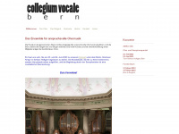 collegiumvocale-bern.ch Webseite Vorschau