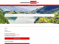 postleitzahlenschweiz.ch Webseite Vorschau