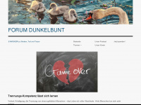 forum-dunkelbunt.de Webseite Vorschau