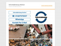schrottabholung-herford.de.rs Webseite Vorschau
