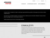 arnasonfaktor.is Webseite Vorschau