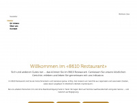 8610restaurant.ch Webseite Vorschau