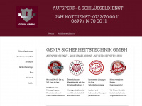 schluesseldienst-genia.at Webseite Vorschau