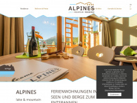 alpines-residence.com Webseite Vorschau