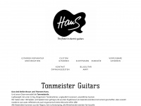 hansguitars.com Webseite Vorschau