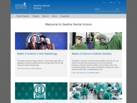 goethe-dental-school.de Webseite Vorschau