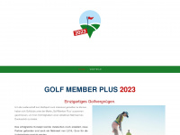 golfmemberplus.at Webseite Vorschau