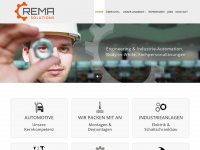rema-solutions.com Webseite Vorschau