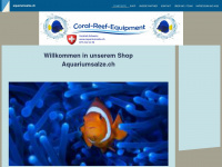 aquariumsalze.ch Webseite Vorschau