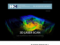 3d-laser-scan.com Webseite Vorschau