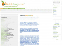 ukulelesongs.com Webseite Vorschau