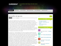 ohrenrat.wordpress.com Webseite Vorschau