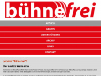 bühne-frei.ch Webseite Vorschau