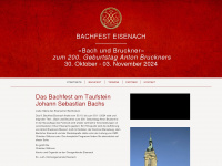 bachfest-eisenach.de Webseite Vorschau