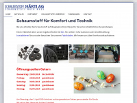 haerti-schaumstoff.ch Webseite Vorschau